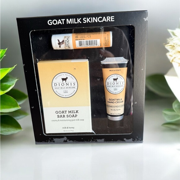 Dionis goat milk skincare Other - New Dionis goat milk skin care. Includes bar soap, hand cream and lip ba…